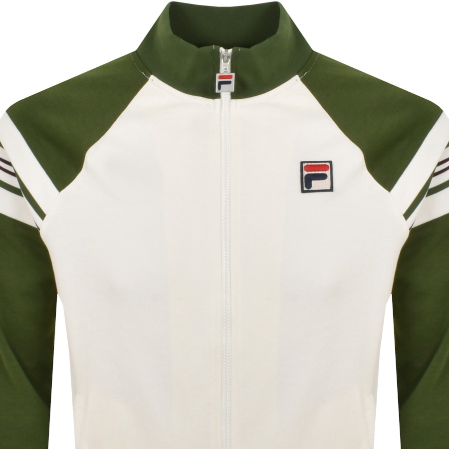 Green fila track top sale